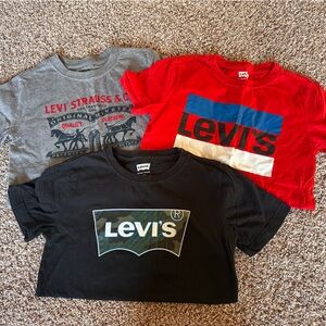 Levi's Kids Short Sleeve Tees - Red, Black, Gray
